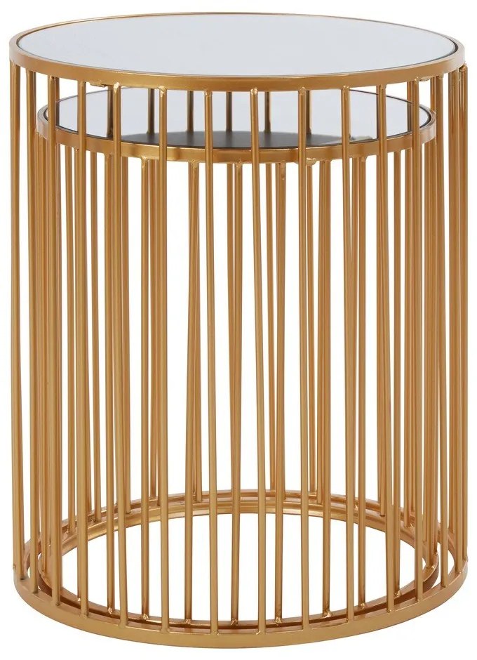 Okrúhle odkladacie stolíky so sklenenou doskou v súprave 2 ks Avantis – Premier Housewares