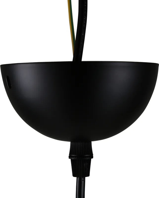 Čierna dizajnová závesná lampa ELDA