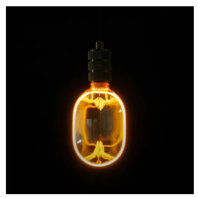 ECOLIGHT Dekoratívna LED žiarovka E27 4W 200lm O100 Amber Retro - rada ZERO