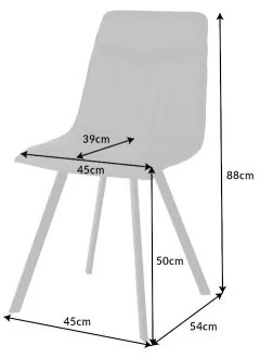 Stolička 41403 Aston Mikrofaser Šedá  - Komfort-nábytok