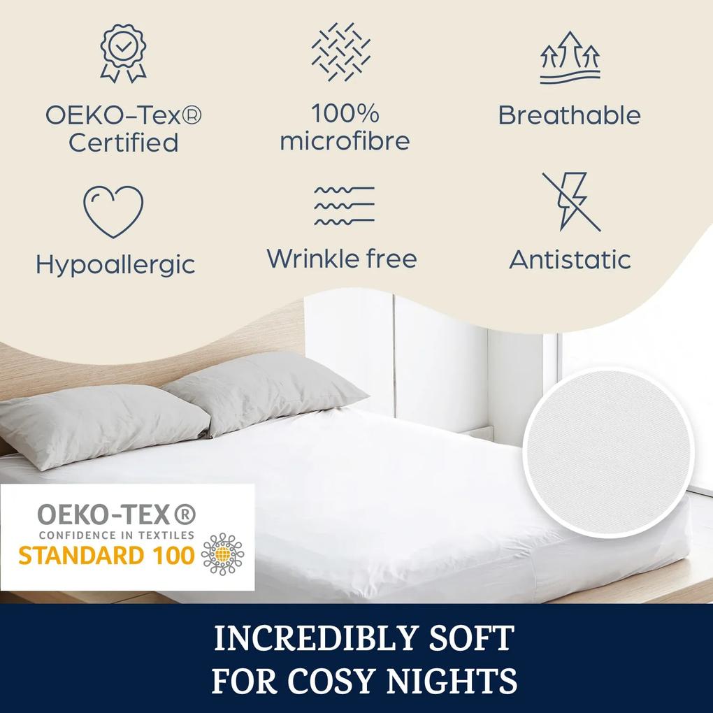 Soft Wonder-Edition, elastická plachta na posteľ, 90 – 100 x 200 cm, mikrovlákno