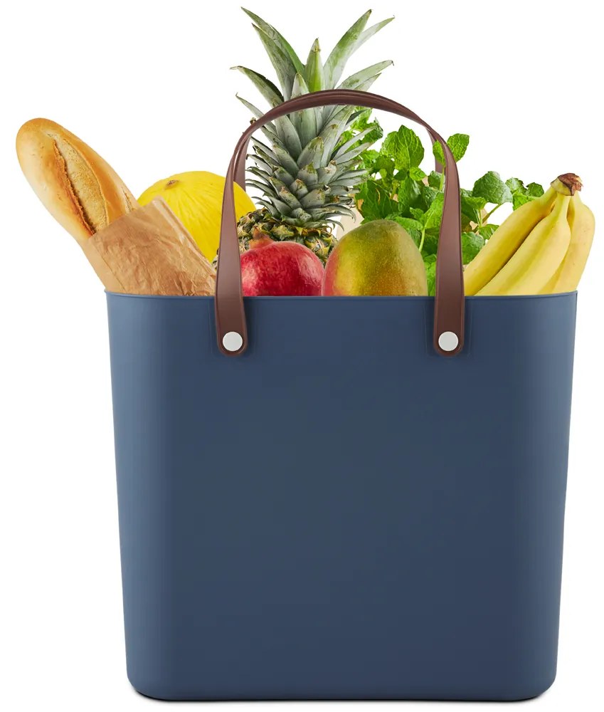 Nákupná taška, kabelka, plastová MULTIBAG, tmavomodrá, 25 l