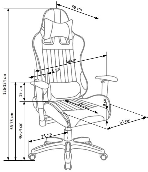 Kancelárska stolička ZENU červená