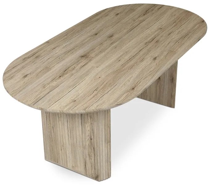 Autronic BONTEC Jedálenský stôl 200x100cm, mdf, dub san remo, HT-W1578 SRE Farba: Hnedá