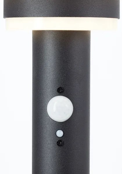 Brilliant - LED Solárna lampa so senzorom GARVINA LED/3W/3,7V 85 cm IP44 čierna