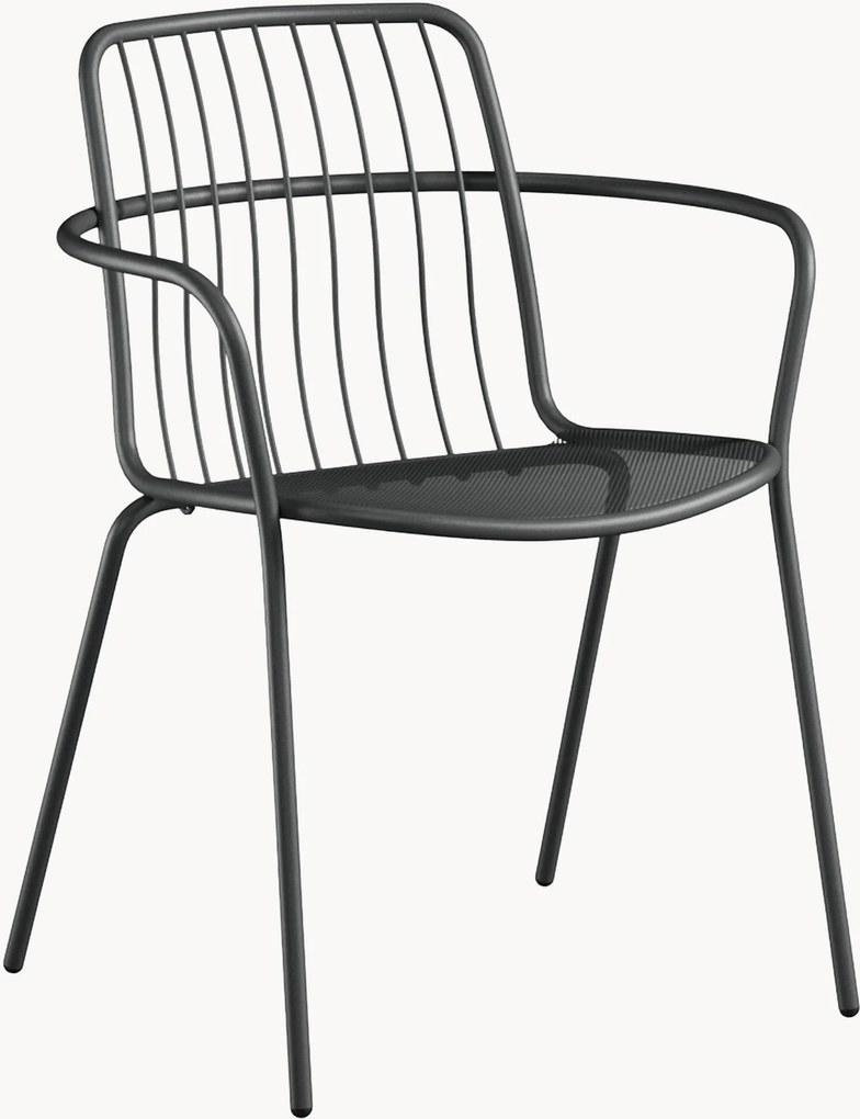 Stohovateľné záhradné stoličky's opierkami Alisea, 2 ks