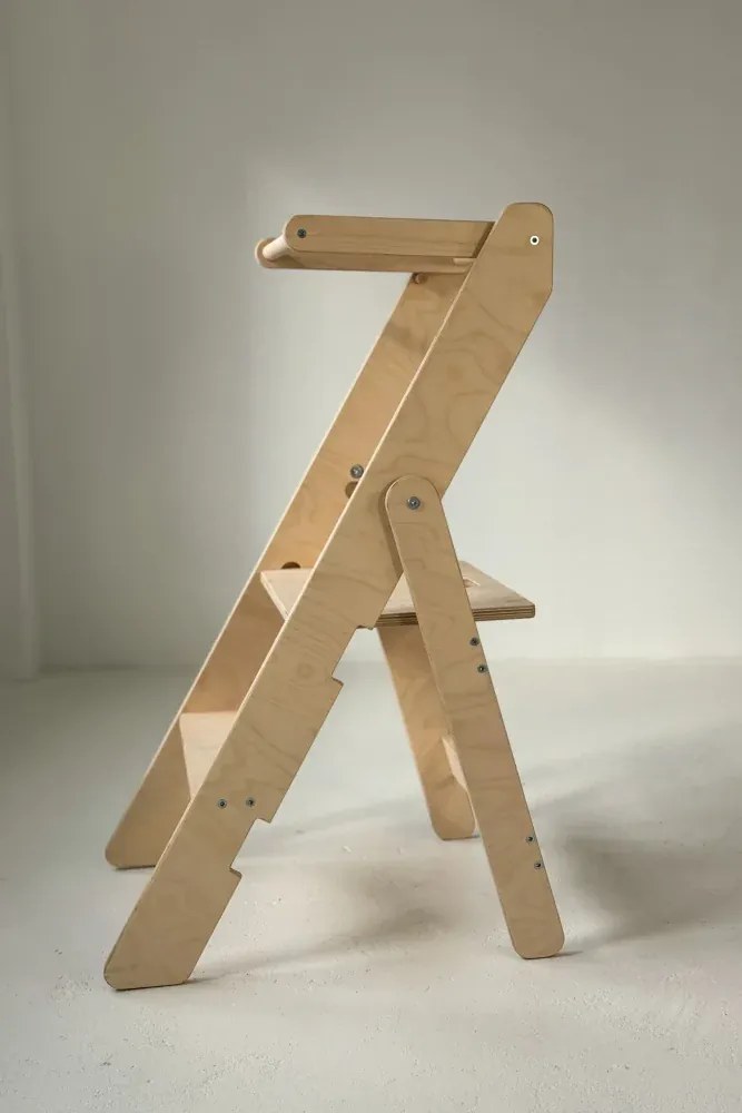 Učiaca montessori detská veža skladacia natural