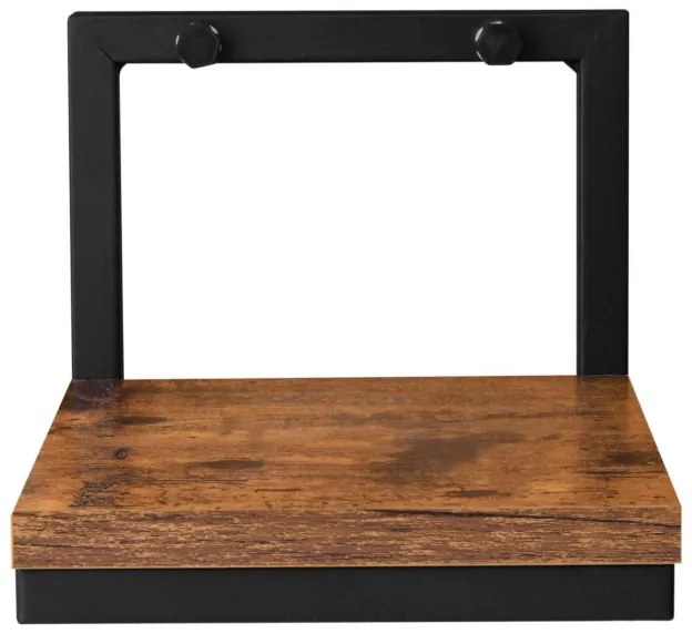 Nástenný stojan na kvety TORGET RUSTIC čierny