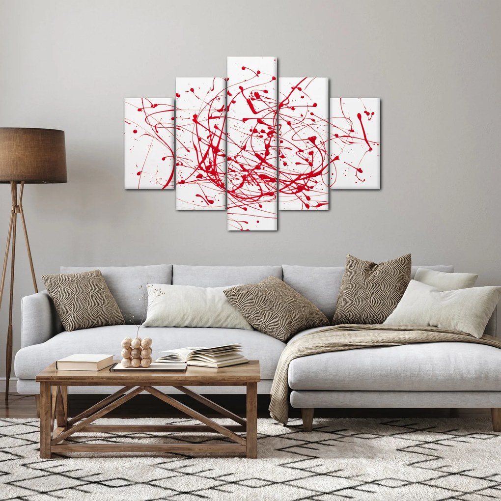 Obraz technikou Drippingu (150x105 cm)