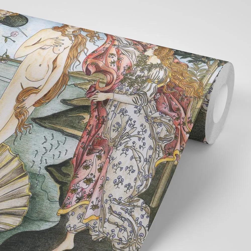 Samolepiaca tapeta reprodukcia Zrodenie Venuše - Sandro Botticelli