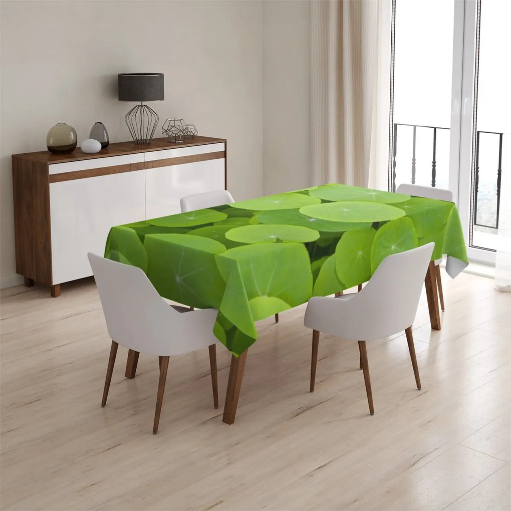 Sablio Obrus Leknové listy - 130x130 cm