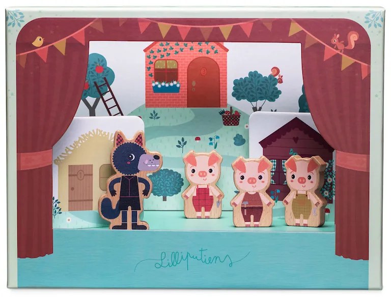 Lilliputiens - magnetické divadlo - Tri prasiatka
