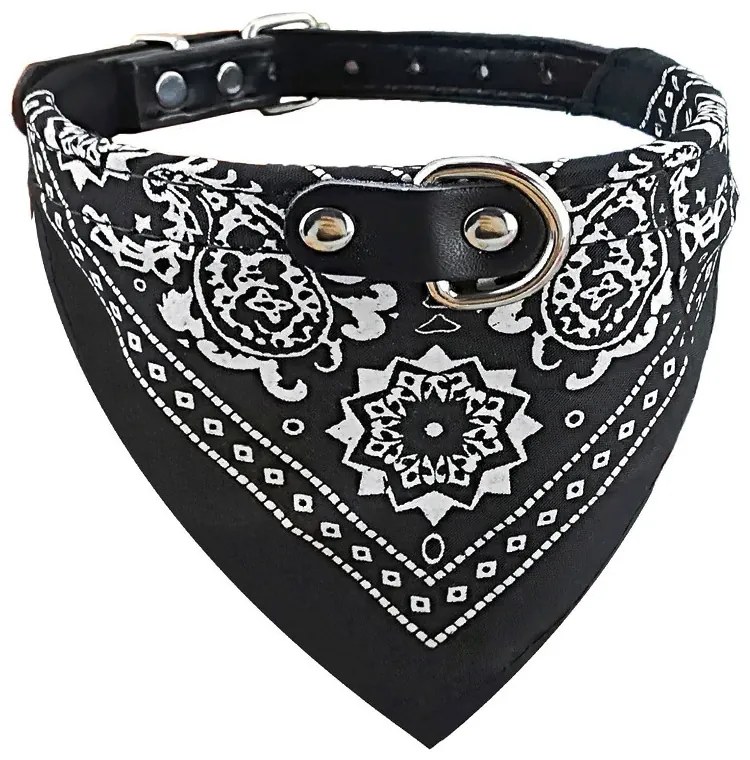 Modrý obojok so šatkou pre psa/mačku HURLY DELUXE