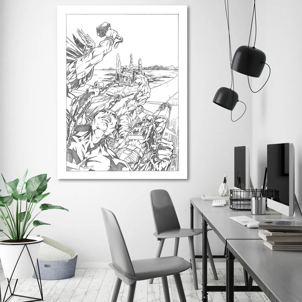 Gario Obraz na plátne Kresba ceruzkou - Saqman Rozmery: 40 x 60 cm