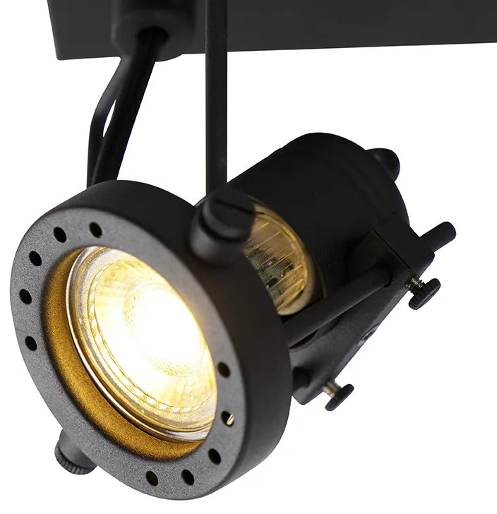Priemyselné bodové svetlo čierne 2-svetlo - Suplux