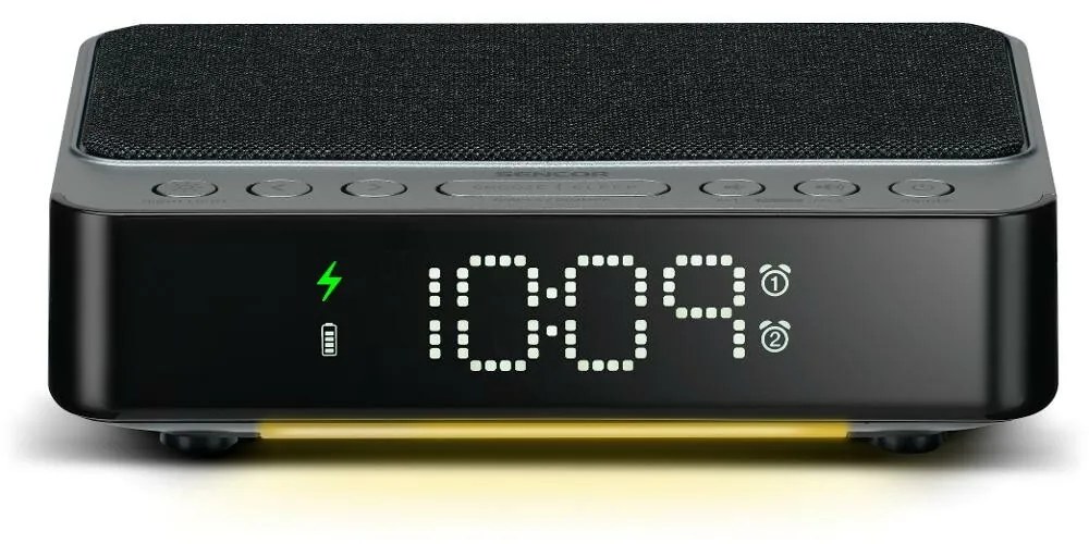 Sencor Digitálny rádiobudík s bezdrôtovou nabíjačkou