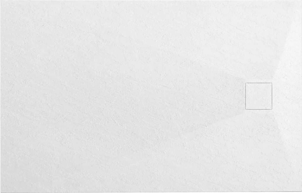 Rea Bazalt, SMC sprchová vanička 90x120 cm + sifón, biela, REA-K3911