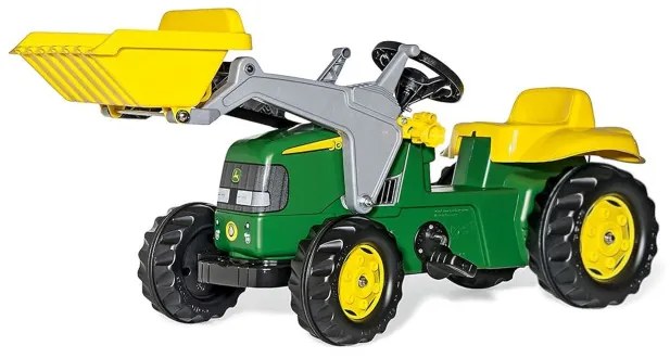 Šlapací traktor s lyžicou a prívesom Rolly Toys 811496 John Deere