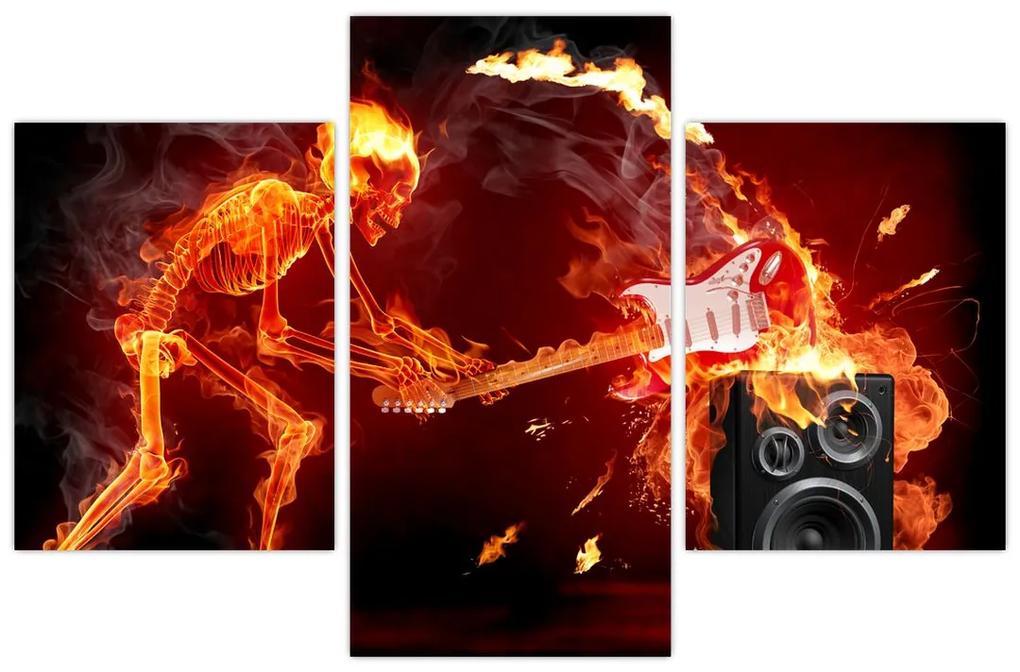 Obraz - Hudba v plameňoch (90x60 cm)