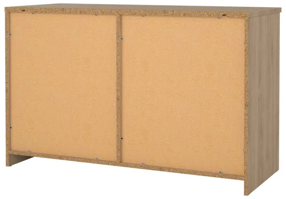 Komoda v dekore duba s posuvnými dverami v prírodnej farbe 119x76x50 cm Naia – Tvilum