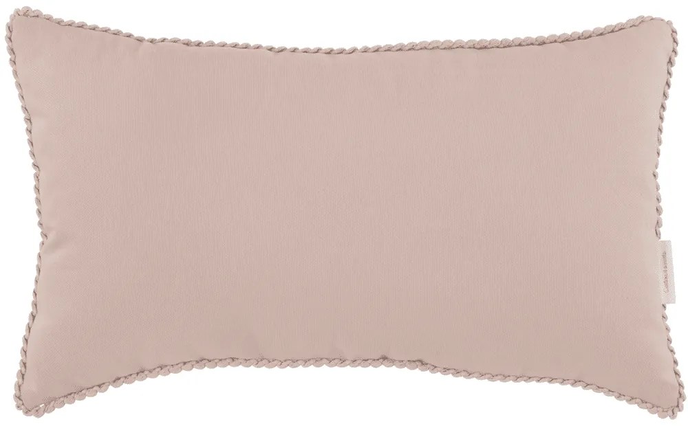 Boho obdélníkový polštář s bublinkami pudrově růžová 35x60cm