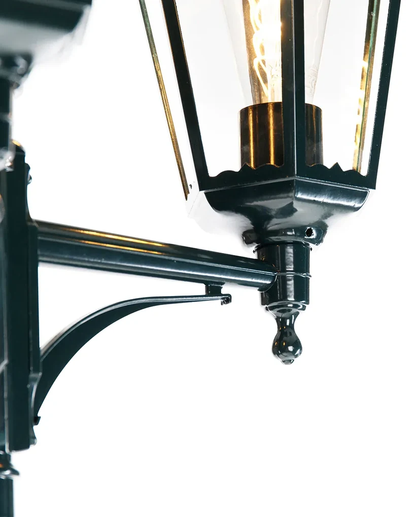 Rustikálna vonkajšia lampa tmavozelená 3-svetlo IP44 - New Orleans