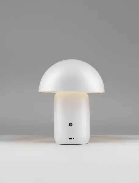 Dizajnová stojaca lampa Pois Biela