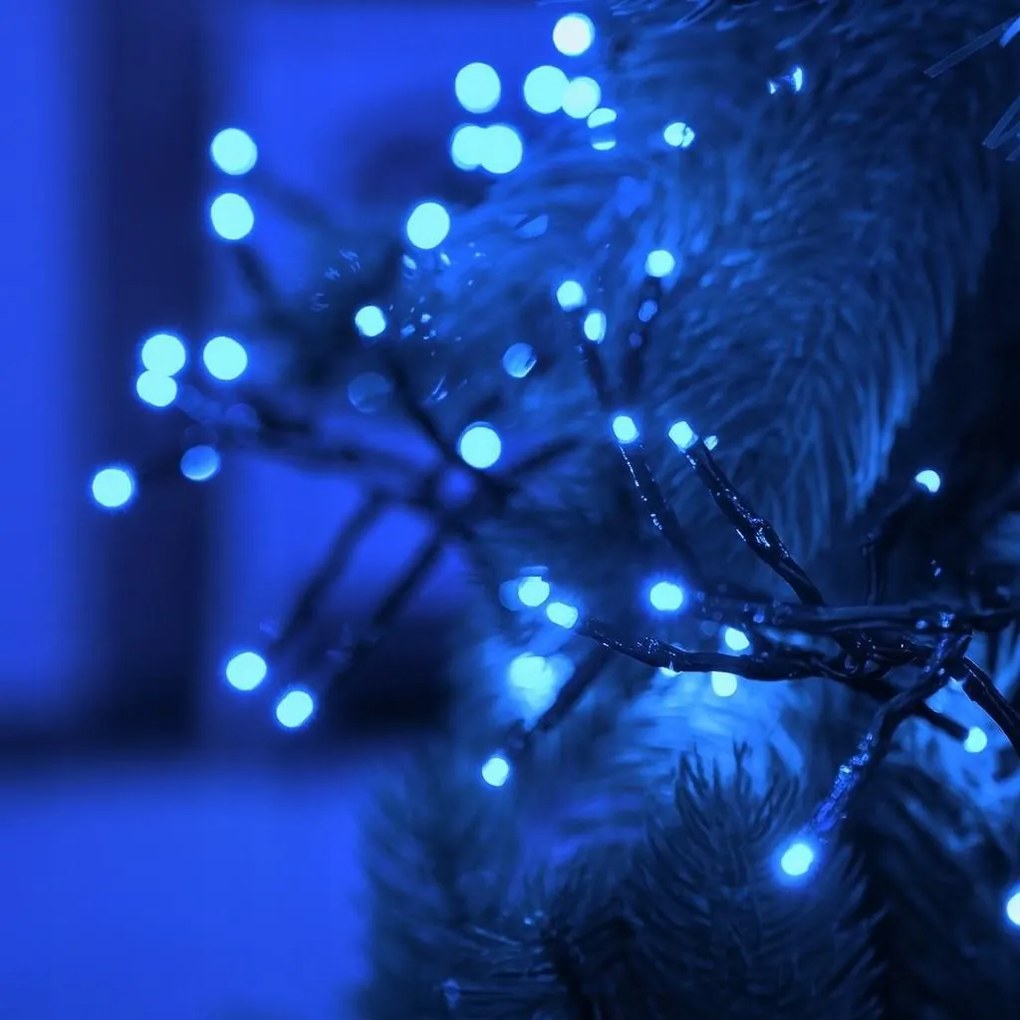 Vianočné svetielka vonkajšie FLASH modrá 500 LED