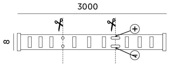 LED Stmievateľný pásik LUMOS LED/25W/230V 3m 4000K