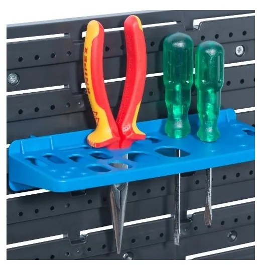 Plastové perforované steny vrátane boxov a držiakov na náradie, 4 ks