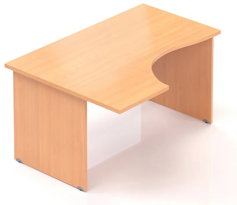 Ergonomický stôl Visio 140 x 100 cm, ľavý, buk