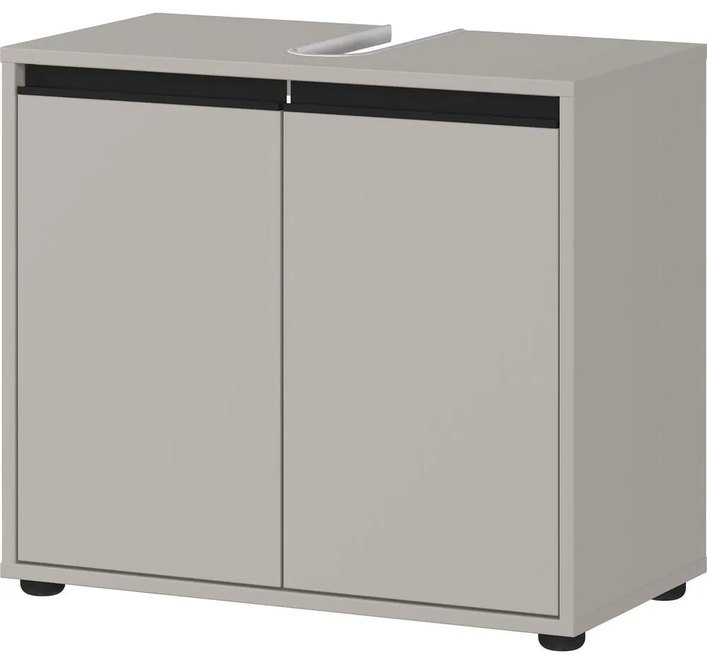 Sivá skrinka pod umývadlo 63x55 cm Lemont – Germania