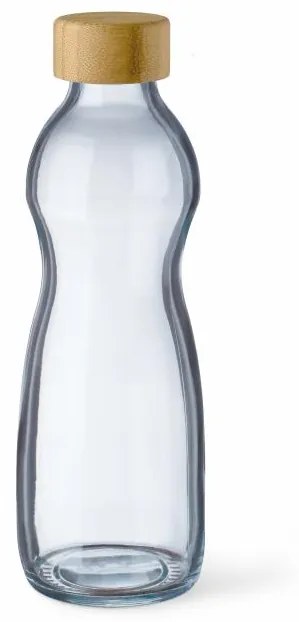 SIMAX PURE SKLENENÁ FĽAŠA 750ML BAMBUSOVÉ VEKO