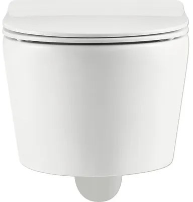 Závesné WC set Jungborn ONE hĺbka 48 cm skrátený bez splachovacieho kruhu vr. WC dosky so Soft-close