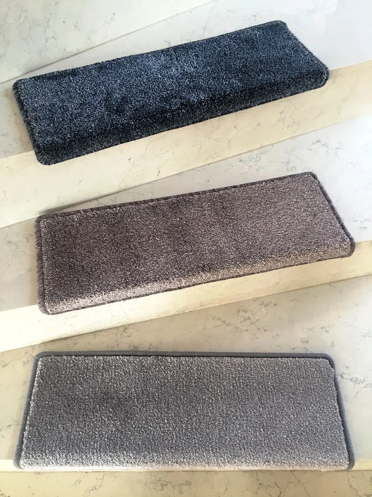 Nášľapy na schody Apollo Soft šedý obdĺžnik - 24x65 obdĺžnik (rozmer vrátane ohybu) Vopi