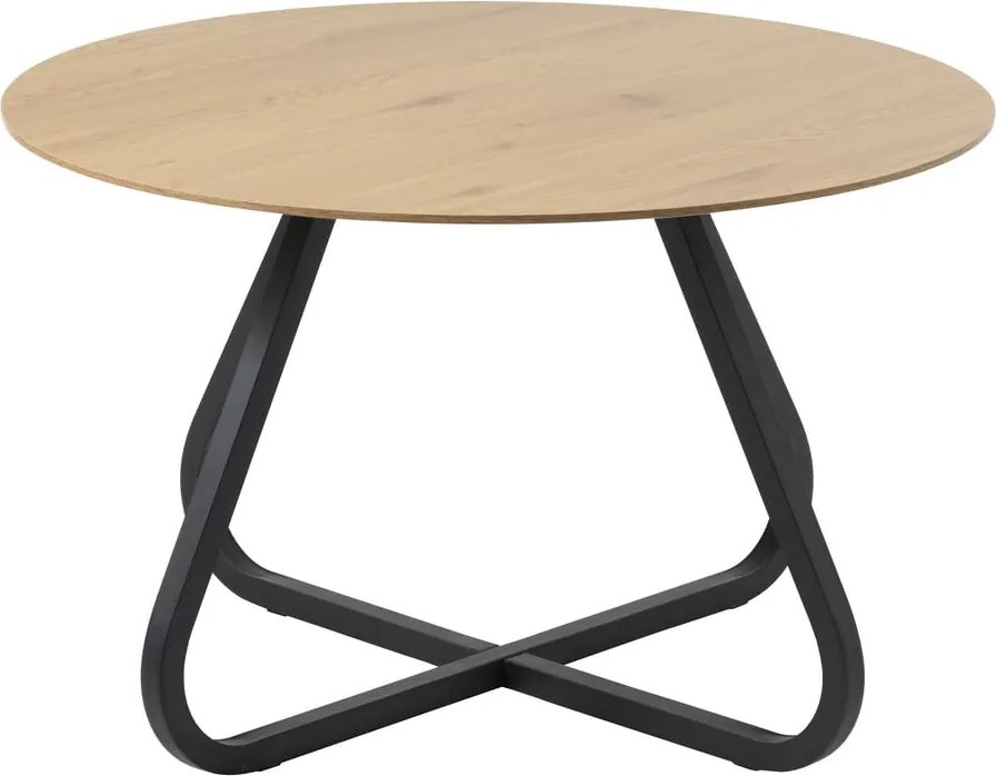 Okrúhly jedálenský stôl s doskou v dubovom dekore v prírodnej farbe ø 120 cm Cesura – Unique Furniture