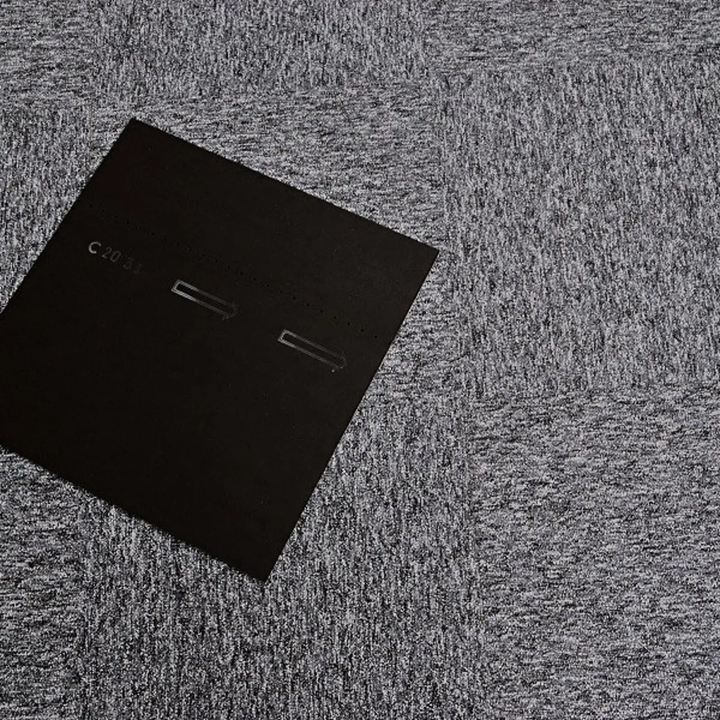 Kobercový štvorec Coral 58342-50 sv. šedý 50 x 50 cm, chodba / predsieň, Tapibel