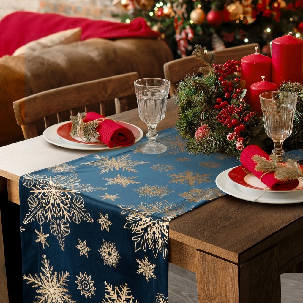 VIANOČNÝ OBRUS JOY2 85X85 VZOROVANÝ