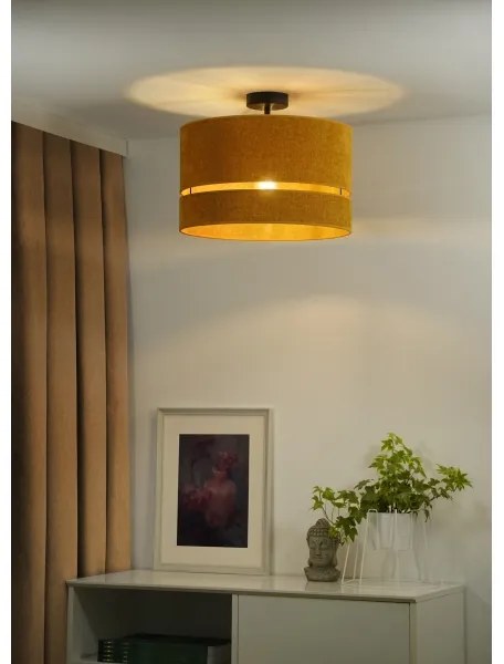 Duolla - Prisadený luster DOUBLE 1xE27/15W/230V pr. 40 cm oranžová