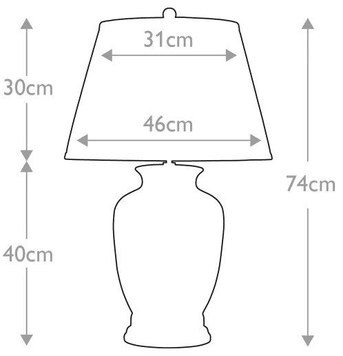 Elstead - Stolná lampa MORRIS 1xE27/60W/230V