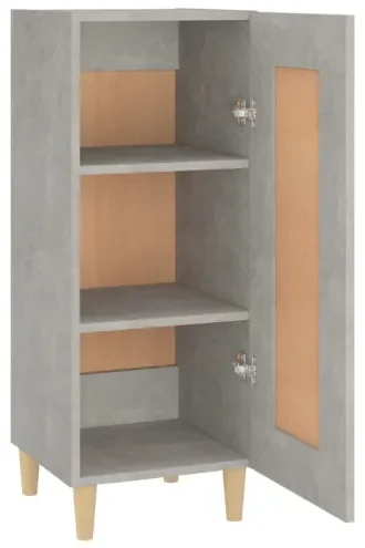 vidaXL Komoda betónovo sivá 34,5x34x90 cm spracované drevo-