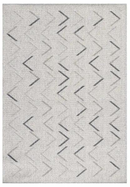 Šnúrkový koberec Aruba šípky krémový