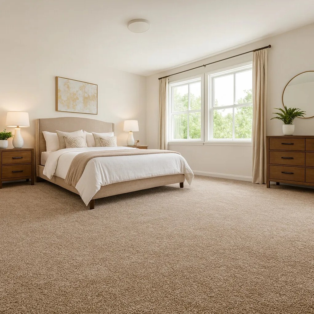 ITC, Metrážny koberec Sweet 92 hnedý, na mieru, šíře 4m, hnedá, filc, obývacia izba