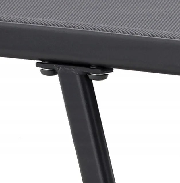 CH Záhradné nastaviteľné lehátko Lein - tmavosivá