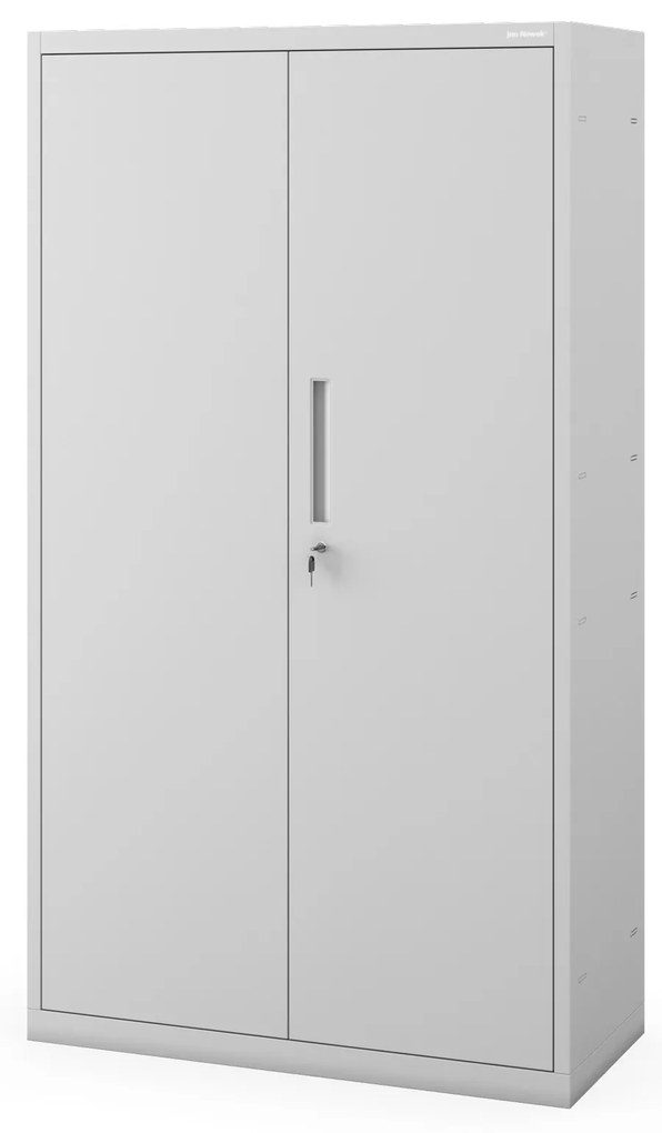 Kovová skriňa MEGAN – sivá, bez zásuvky, 160 cm