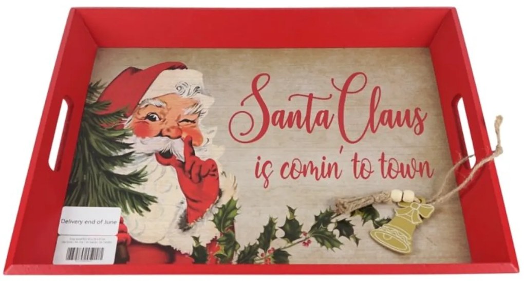 Vianočný drevený podnos CHRISTMAS - viac variantov Varianta: Santa Claus