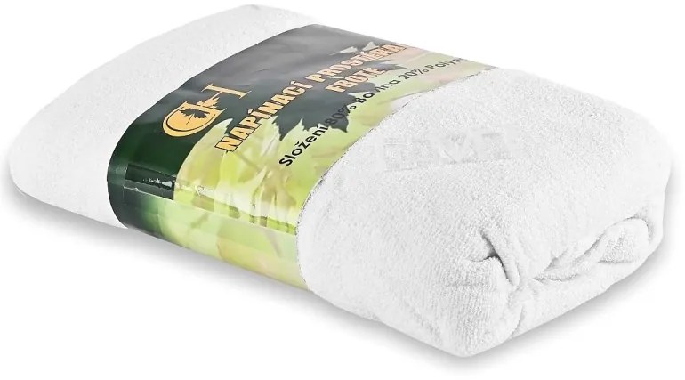 Plachta posteľná biela froté EMI, Plachta 90x200