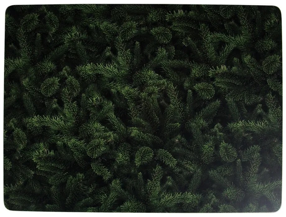 Pevné korkové prestieranie s motívom jedľových vetvičiek (4ks) - 30 * 40 * 0,4 cm