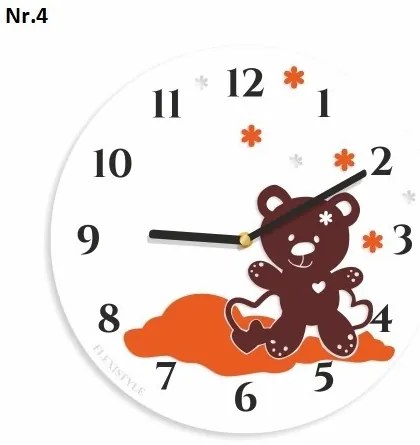 Nástenné hodiny do detskej izby Tmavo zelená