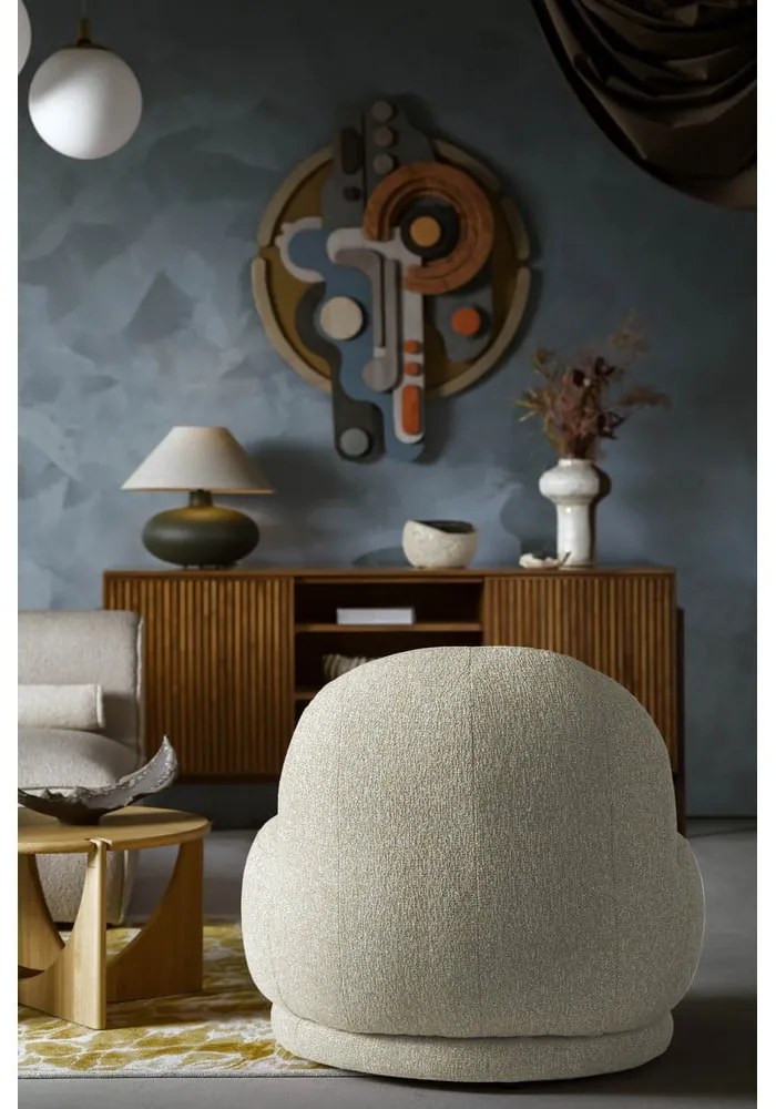 Béžové kreslo Ovo – Miuform